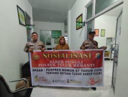 Polsek Teluk Meranti Gelar Patroli dan Sosialisasi Saber Pungli