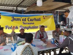 Giat Jumat Curhat, Polsek Pangkalan Kuras Siap Gencarkan Patroli Tengah Malam