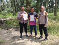 Cegah Karlahut, Polsek Pangkalan Lesung Gelar Patroli dan Sebar Maklumat Kapolda Riau