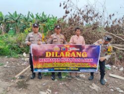 Polsek Pangkalan Kuras Lakukan Sosialisasi Antisipasi Karhutla di Wilayah Rawan