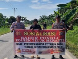 Polsek Teluk Meranti Gencarkan Sosialisasi Saber Pungli ke Warga