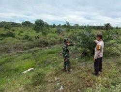 Polsek Langgam Patroli Cegah Karhutla di Titik Rawan Jalan Segati Dalam