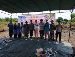 Kapolsek Pangkalan Lesung Turut Serta dalam Penanaman Padi Serentak di Pelalawan