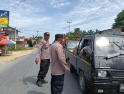 Antisipasi C3, Polsek Kerumutan Sisir Titik Rawan Pagi Tadi