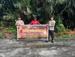Warga Teluk Dalam Diingatkan Tak Bakar Lahan, Ini Kata Polsek Kuala Kampar