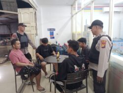 Cegah C3, Polsek Ukui Patroli di Tempat Publik