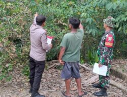 TNI-Polri Gencar Patroli dan Sosialisasi Larangan Karhutla di Pangkalan Lesung
