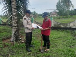 Masyarakat Kuala Kampar Diberi Pemahaman Larangan Karhutla oleh Polsek Setempat