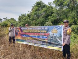 Cegah Kebakaran, Polisi Ajak Warga Lesung Jaga Kelestarian Hutan