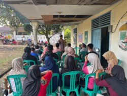 Polisi Gelar Sosialisasi Antisipasi Karhutla di Desa Palas Pelalawan