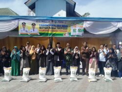 Dandim 0106/Ateng Bersama Wakil Bupati Aceh Tengah Menghadiri Launching Penyaluran Bantuan Pangan Beras Untuk Warga Aceh Tengah.