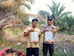 Polisi Sosialisasikan Maklumat Kapolda Riau soal Larangan Membakar Hutan