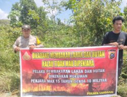 Sosialisasi Bahaya Membakar Hutan dan Lahan kepada Warga Desa Segati, Pelalawan