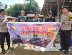 Cegah Karhutla, Polsek Ukui Edukasi Warga Lewat Patroli Humanis