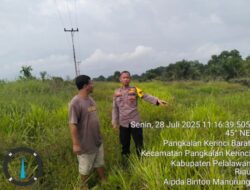 Polisi Ajak Warga Pangkalan Kerinci Jaga Kamtibmas dan Stop Bakar Lahan