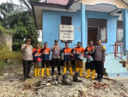 Antisipasi Karhutla, Polsek Pangkalan Kerinci Periksa Kesiapan Tim MPA