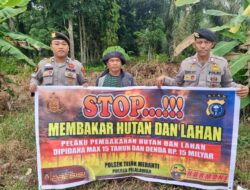 Polsek Teluk Meranti Sebar Maklumat Kapolda Riau untuk Cegah Karhutla