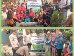 Dukung Kelestarian Alam, Polsek Bunut Laksanakan Penanaman Pohon di Sekolah