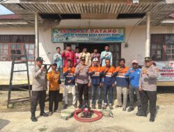 Polsek Pangkalan Kerinci Cek Kesiapsiagaan MPA dan Alat Pemadam di Desa Rantau Baru