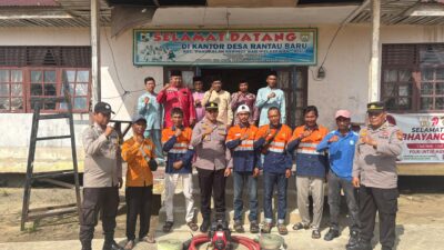 Polsek Pangkalan Kerinci Cek Kesiapsiagaan MPA dan Alat Pemadam di Desa Rantau Baru
