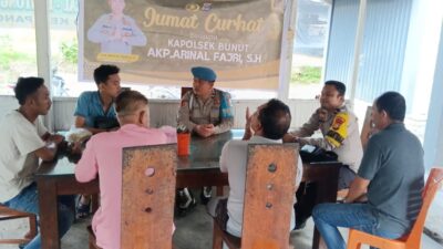 Polsek Bunut Gelar Jumat Curhat, Sosialisasikan Kamtibmas dan Ketahanan Pangan