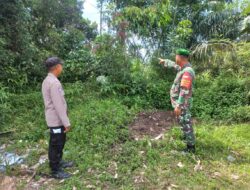 Polsek Langgam Lakukan Patroli Antisipasi Kebakaran Hutan dan Lahan di Jalan Segati Dalam