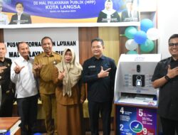 Wali Kota Langsa Resmikan  Operasional Perdana Anjungan Tele Yanblik Mandiri,BPOM di Mall Pelayanan Puplik