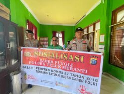 Polsek Teluk Meranti Gelar Patroli dan Sosialisasi Saber Pungli, Warga Diedukasi Tindak Pungutan Liar