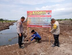 Cegah Karhutla, Polisi dan RPK PT SLS Kampanye Anti Pembakaran Hutan