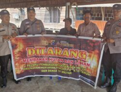 Cegah Karhutla, Polisi Sebar Maklumat Kapolda Riau