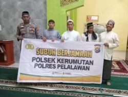 GSM di Masjid Al Ikhlas, Polsek Kerumutan Ajak Warga Jaga Kondusifitas