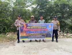 Antisipasi Karhutla, Polisi Sisir Titik Rawan di Pangkalan Lesung