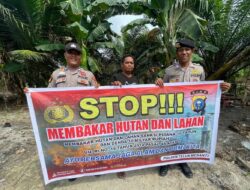 Sosialisasi Maklumat Kapolda Riau Cegah Karhutla di Perkebunan Warga Teluk Meranti