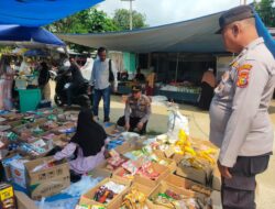Cegah Gejolak Harga, Polsek Pangkalan Lesung Cek Harga Sembako di Pasar Jumat