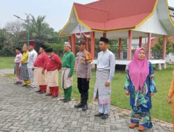 Upacara Hari Jadi Riau ke-68 Digelar di Teluk Meranti, Camat Jadi Irup