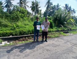 Warga Kuala Kampar Dapat Sosialisasi Bahaya Bakar Lahan dari Polisi