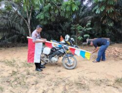 Sinergi Polsek dan Warga Ukui Dua Warnai Desa Jelang Kemerdekaan RI ke-80