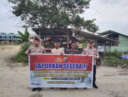 Cegah Premanisme, Polsek Pangkalan Kerinci Turun Langsung Sosialisasi ke Pelaku Usaha