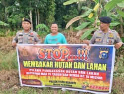 Cegah Karhutla, Polsek Teluk Meranti Sebar Maklumat Kapolda Riau dan Gelar Penyuluhan ke Masyarakat