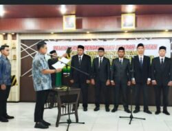 Wali kota Langsa melantik  dan mengambil sumpah jabatan ketua dan keanggotaan badan Baitul mal kota Langsa.