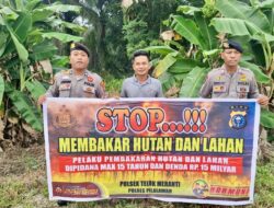 Cegah Karhutla, Polsek Teluk Meranti Sebar Maklumat Kapolda Riau dan Lakukan Penyuluhan ke Masyarakat