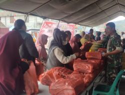 Kodim 0106/Ateng Gelar GPM, Warga Serbu Beras, Telur dan Minyak Goreng