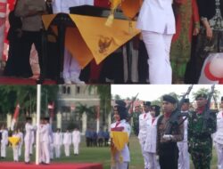 Wakil bupati Ir.H.Ruzuardi.M.T yang bertindak sebagai Inspektur Upacara