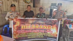 Cegah Karhutla, Polsek Kuala Kampar Sebar Maklumat Kapolda Riau ke Warga