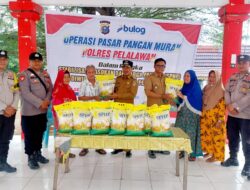 Operasi Pasar Polsek Bunut Berjalan Sukses, Lebih dari 4 Ton Beras Terjual