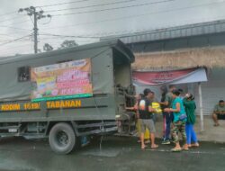 Kodim Tabanan Bersama Bulog Pastikan Warga Dapatkan Beras Murah Berkualitas