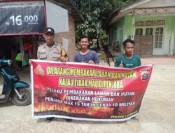Sosialisasikan Larangan Membakar Hutan dan Lahan di Desa Segati, Pelalawan