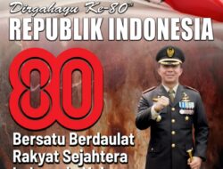 Komandan Kodim 0506 Tangerang beserta Keluarga Besar Kodim 0506 Tangerang Mengucapkan Dirgahayu Republik Indonesia ke – 80