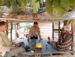 Bhabinkamtibmas Polsek Bunut Laksanakan DDS, Ajak Warga Jaga Kamtibmas dan Cegah Karhutla