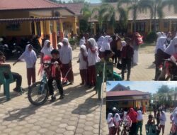 SDN 1 Muara Satu Gelar Lomba Sepeda Lambat HUT RI ke-80